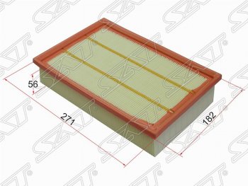 Фильтр воздушный двигателя SAT (271х182х56 mm) Land Rover Freelander  L359 (2006-2012) дорестайлинг, 1-ый рестайлинг