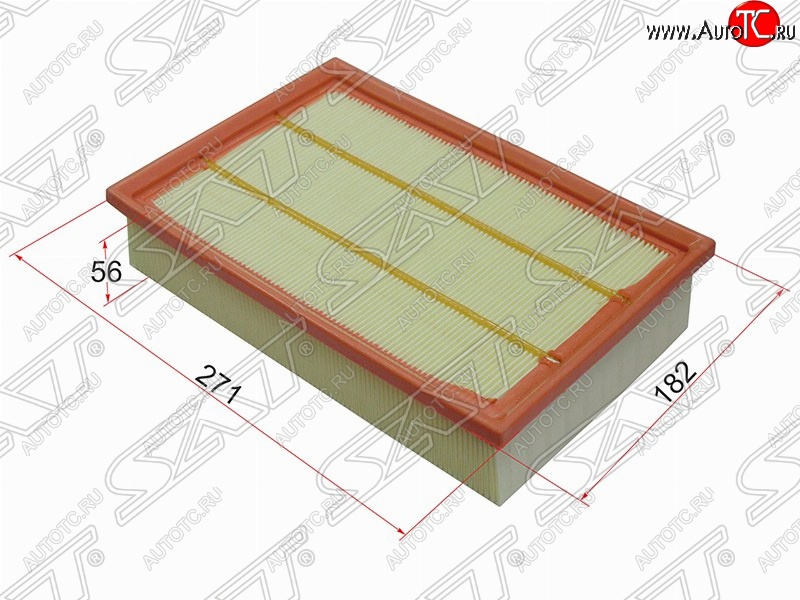 293 р. Фильтр воздушный двигателя SAT (271х182х56 mm)  Land Rover Freelander  L359 (2006-2012) дорестайлинг, 1-ый рестайлинг  с доставкой в г. Кемерово