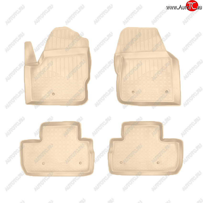 3 699 р. Коврики салона Norplast Unidec  Land Rover Freelander  L359 (2006-2012) дорестайлинг, 1-ый рестайлинг (Цвет: бежевый)  с доставкой в г. Кемерово