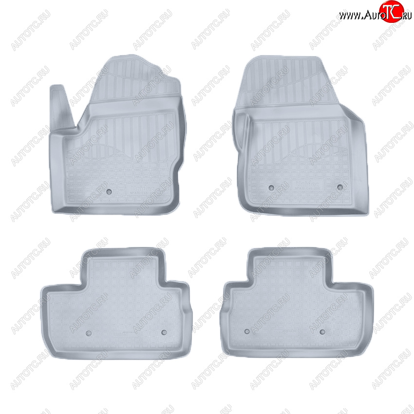 3 699 р. Коврики салона Norplast Unidec  Land Rover Freelander  L359 (2006-2012) дорестайлинг, 1-ый рестайлинг (Цвет: серый)  с доставкой в г. Кемерово