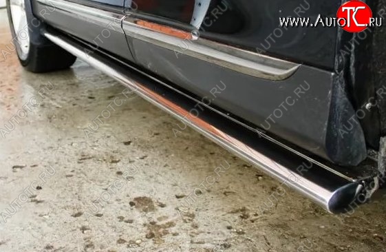 16 649 р. Защита порогов из овальной трубы диаметром 75x42 мм Russtal Land Rover Freelander L359 дорестайлинг (2006-2010)  с доставкой в г. Кемерово