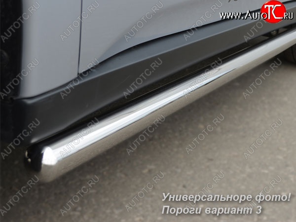 23 799 р. Защита порогов из круглой трубы диаметром 76 мм SLITKOFF v3 Land Rover Freelander L359 дорестайлинг (2006-2010)  с доставкой в г. Кемерово