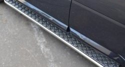 Широкая защита порогов (рестайлинг) SLITKOFF Land Rover Freelander  L359 (2006-2010) дорестайлинг