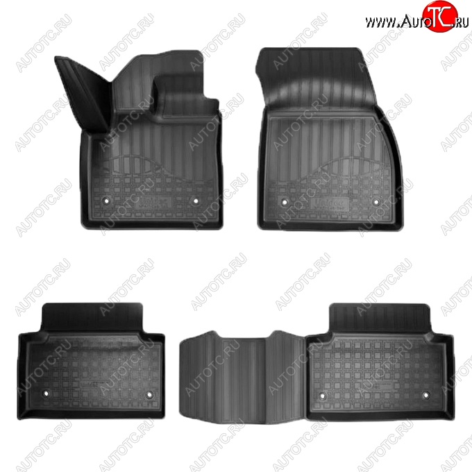 2 779 р. Коврики салонные Noplast  Land Rover Range Rover Evoque  2 L551 (2018-2025) (Черные)  с доставкой в г. Кемерово