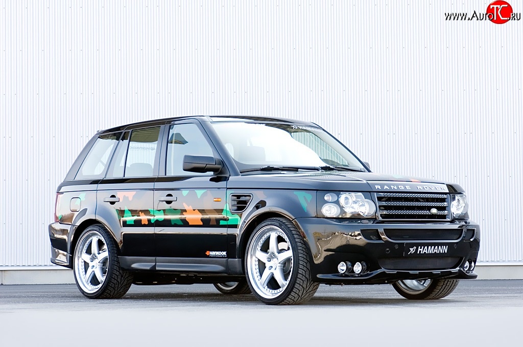 5 199 р. Пороги накладки HAMANN CONQUEROR I Land Rover Range Rover Sport 1 L320 дорестайлинг (2005-2009) (Неокрашенные)  с доставкой в г. Кемерово