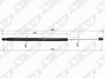 Упор крышки багажника SAT Land Rover Range Rover Sport  1 L320 (2005-2013) дорестайлинг, рестайлинг
