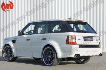 23 899 р. Пороги накладки HAMMAN  Land Rover Range Rover Sport  1 L320 (2005-2009) дорестайлинг (Неокрашенные)  с доставкой в г. Кемерово. Увеличить фотографию 2