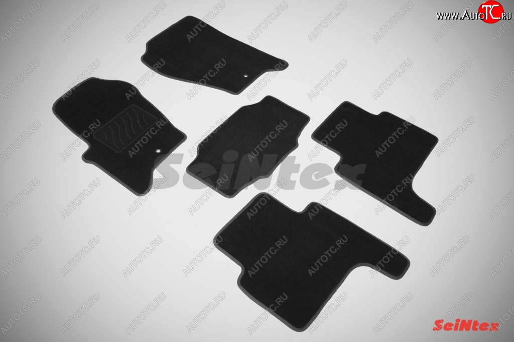 3 399 р. Комплект ворсовых ковриков в салон LUX Seintex  Land Rover Range Rover Sport  2 L494 (2013-2025) дорестайлинг, рестайлинг (Чёрный)  с доставкой в г. Кемерово
