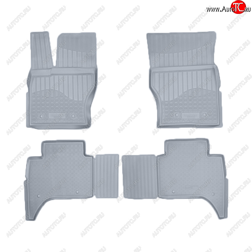 3 799 р. Коврики салона Norplast Unidec  Land Rover Range Rover Sport  2 L494 (2013-2025) дорестайлинг, рестайлинг (Цвет: серый)  с доставкой в г. Кемерово