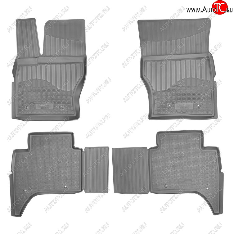 3 399 р. Комплект ковриков в салон Norplast Unidec Land Rover Range Rover Sport 2 L494 дорестайлинг (2013-2017) (Цвет: черный)  с доставкой в г. Кемерово