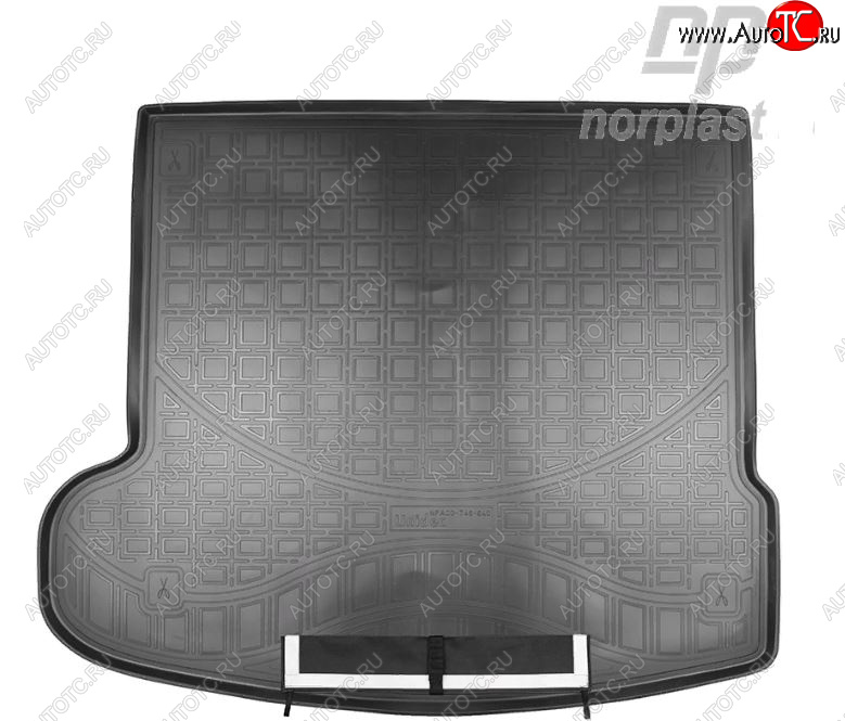 3 499 р. Коврик багажника Norplast Unidec  Land Rover Range Rover Velar  1 L560 (2017-2025) (Черный, с погрузочным ковриком (фартуком))  с доставкой в г. Кемерово