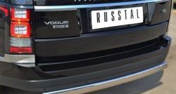 12 999 р. Защита заднего бампера (Ø75x42 мм, нержавейка) Russtal Land Rover Range Rover 4 L405 дорестайлинг (2012-2017)  с доставкой в г. Кемерово. Увеличить фотографию 2