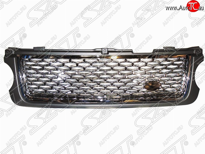 15 549 р. Решетка радиатора SAT (хром)  Land Rover Range Rover  3 L322 (2006-2009) рестайлинг (Неокрашенная)  с доставкой в г. Кемерово