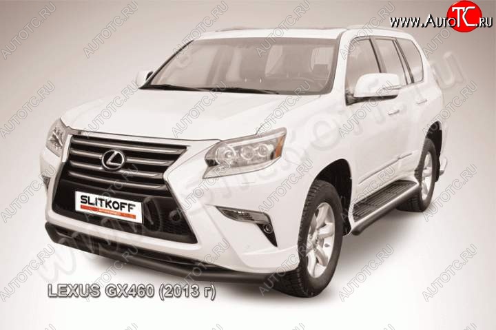 13 699 р. Защита переднего бампера из трубы d57 Slitkoff  Lexus GX460  J150 (2013-2022) 1-ый рестайлинг, 2-ой рестайлинг (Цвет: серебристый)  с доставкой в г. Кемерово