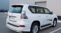 21 699 р. Защита заднего бампера (Ø63 и 42 мм, с углами, нержавейка) SLITKOFF  Lexus GX460  J150 (2013-2022) 1-ый рестайлинг, 2-ой рестайлинг  с доставкой в г. Кемерово. Увеличить фотографию 2