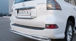 21 699 р. Защита заднего бампера (Ø63 и 42 мм, с углами, нержавейка) SLITKOFF Lexus GX460 J150 1-ый рестайлинг (2013-2019)  с доставкой в г. Кемерово. Увеличить фотографию 3