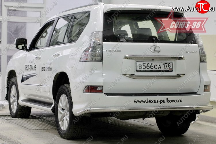 22 769 р. Защита заднего бампера с диаметром 60мм Souz-96  Lexus GX460  J150 (2013-2022) 1-ый рестайлинг, 2-ой рестайлинг  с доставкой в г. Кемерово