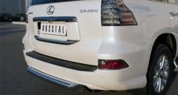 15 999 р. Защита заднего бампера (Ø76 мм, нержавейка) SLITKOFF Lexus GX460 J150 1-ый рестайлинг (2013-2019)  с доставкой в г. Кемерово. Увеличить фотографию 2