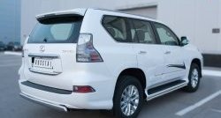 12 499 р. Защита заднего бампера (Ø75x42 мм, нержавейка) Russtal Lexus GX460 J150 1-ый рестайлинг (2013-2019)  с доставкой в г. Кемерово. Увеличить фотографию 2
