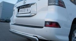 12 499 р. Защита заднего бампера (Ø75x42 мм, нержавейка) Russtal Lexus GX460 J150 1-ый рестайлинг (2013-2019)  с доставкой в г. Кемерово. Увеличить фотографию 3