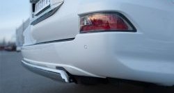 12 499 р. Защита заднего бампера (Ø75x42 мм, нержавейка) Russtal Lexus GX460 J150 1-ый рестайлинг (2013-2019)  с доставкой в г. Кемерово. Увеличить фотографию 4
