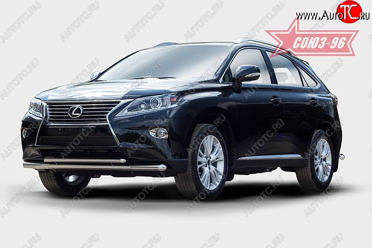 24 659 р. Защита переднего бампера одинарная Souz-96 (d60/42). Lexus RX450H AL10 дорестайлинг (2009-2012)  с доставкой в г. Кемерово