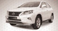 16 999 р. Одинарная защита переднего бампера из трубы диаметром 57 мм Slitkoff  Lexus RX  270 - RX350  AL10 (Нержавейка, Полированная)  с доставкой в г. Кемерово. Увеличить фотографию 1