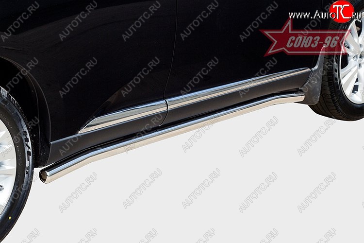 17 819 р. Защита порогов Souz-96 (d60) Lexus RX 270 AL20 дорестайлинг (2015-2019)  с доставкой в г. Кемерово