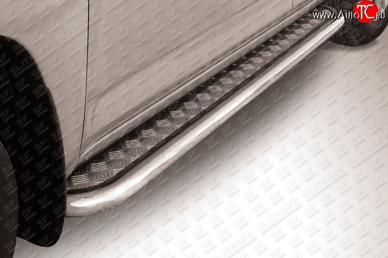 22 699 р. Широкая защита порогов Slitkoff Lexus RX 270 AL20 дорестайлинг (2015-2019)  с доставкой в г. Кемерово