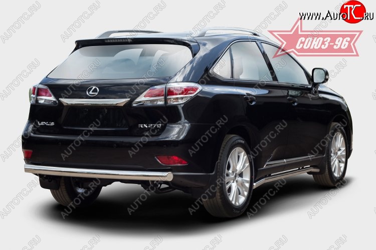 15 704 р. Овальная защита заднего бампера (d75х42) Souz-96 Lexus RX 270 AL20 дорестайлинг (2015-2019)  с доставкой в г. Кемерово