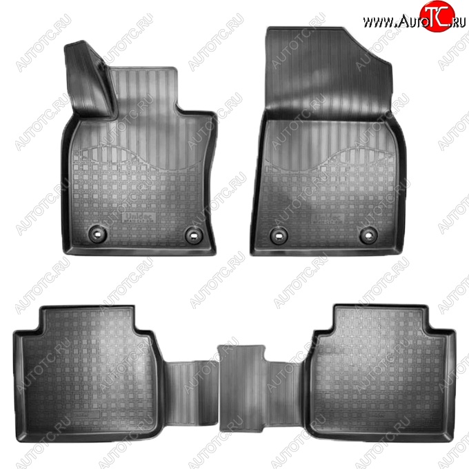 3 199 р. Коврики салонные Noplast (3D)  Lexus ES350  XV70 (2018-2021) дорестайлинг (Черные)  с доставкой в г. Кемерово