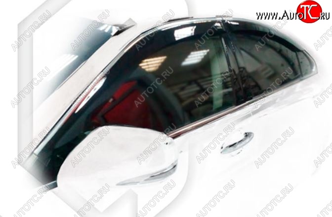 2 079 р. Дефлектора окон CA-Plastic Lexus ES350 XV40 дорестайлинг (2006-2009) (Classic полупрозрачный, Без хром.молдинга)  с доставкой в г. Кемерово