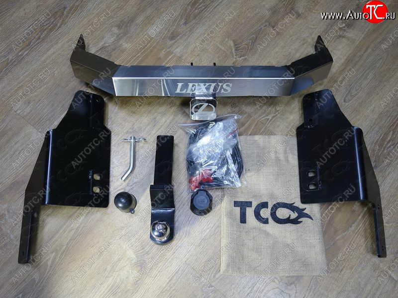 19 999 р. Фаркоп (тягово-сцепное устройство) TCC Lexus GX460 J150 дорестайлинг (2009-2013) (оцинкованный, шар Е , надпись Lexus)  с доставкой в г. Кемерово