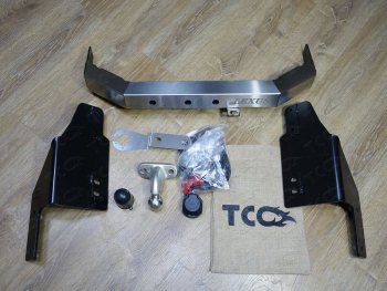 Фаркоп (тягово-сцепное устройство) TCC Lexus GX460  J150 (2009-2022) дорестайлинг, 1-ый рестайлинг, 2-ой рестайлинг (оцинкованный, шар F, надпись Lexus)