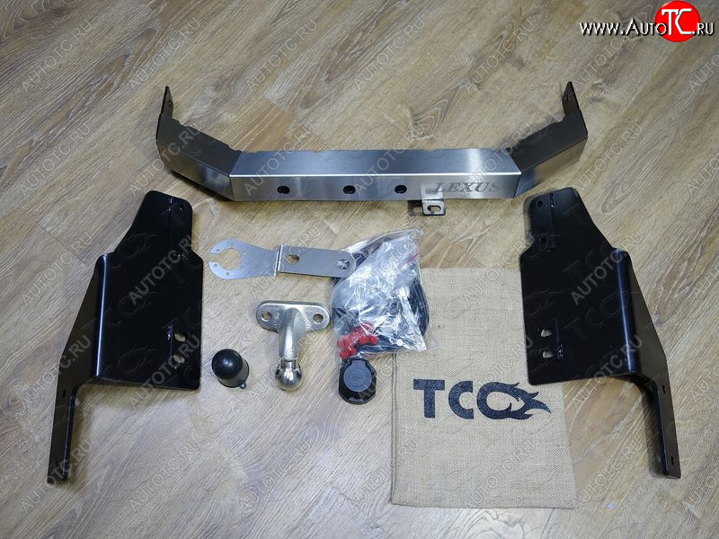 18 299 р. Фаркоп (тягово-сцепное устройство) TCC  Lexus GX460  J150 (2009-2022) дорестайлинг, 1-ый рестайлинг, 2-ой рестайлинг (оцинкованный, шар F, надпись Lexus)  с доставкой в г. Кемерово