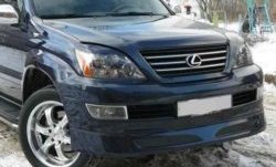 1 499 р. Реснички на фары CT Lexus GX460 J150 дорестайлинг (2009-2013) (Неокрашенные)  с доставкой в г. Кемерово. Увеличить фотографию 2
