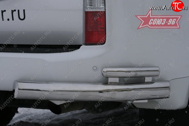 22 454 р. Защита заднего бампера из двойных боковых уголков Souz-96 (d76/42) Lexus GX460 J150 дорестайлинг (2009-2013)  с доставкой в г. Кемерово