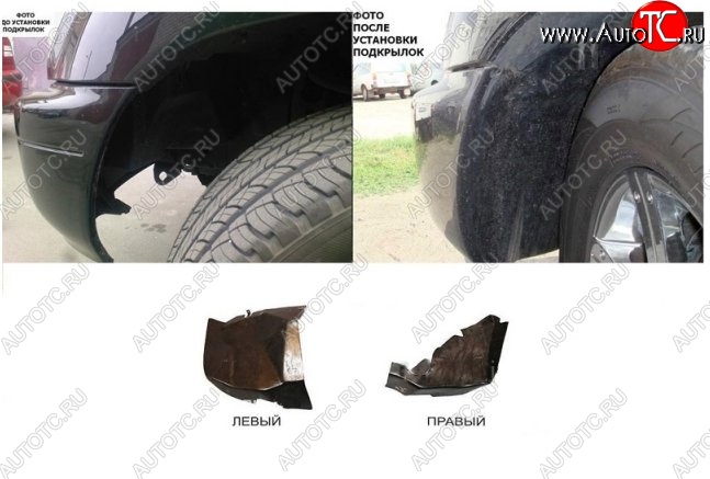 3 299 р. Передние подкрылки CT  Lexus GX460  J150 (2009-2013) дорестайлинг  с доставкой в г. Кемерово