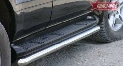 15 074 р. Защита штатных порогов Souz-96 (d60) Lexus GX470 J120 дорестайлинг (2002-2007)  с доставкой в г. Кемерово. Увеличить фотографию 2