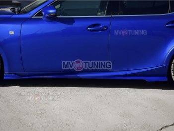 15 499 р. Накладки на пластиковые пороги (сплиттеры) MV-tuning  Lexus IS250  XE30 седан (2013-2016) дорестайлинг (Неокрашенные)  с доставкой в г. Кемерово. Увеличить фотографию 5