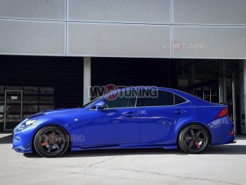 15 499 р. Накладки на пластиковые пороги (сплиттеры) MV-tuning  Lexus IS250  XE30 седан (2013-2016) дорестайлинг (Неокрашенные)  с доставкой в г. Кемерово. Увеличить фотографию 8