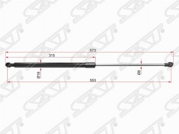 899 р. Упор капота SAT (газовый)  Lexus IS250  XE30 седан (2013-2016) дорестайлинг  с доставкой в г. Кемерово. Увеличить фотографию 1