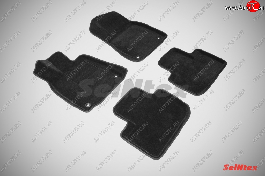 5 449 р. Износостойкие коврики в салон SeiNtex Premium 3D 4 шт. (ворсовые, черные)  Lexus IS250  XE30 седан (2013-2016) дорестайлинг  с доставкой в г. Кемерово