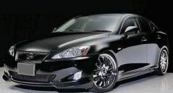 7 999 р. Накладка на передний бампер CT Lexus IS250 XE20 седан дорестайлинг (2005-2013) (Неокрашенная)  с доставкой в г. Кемерово. Увеличить фотографию 3