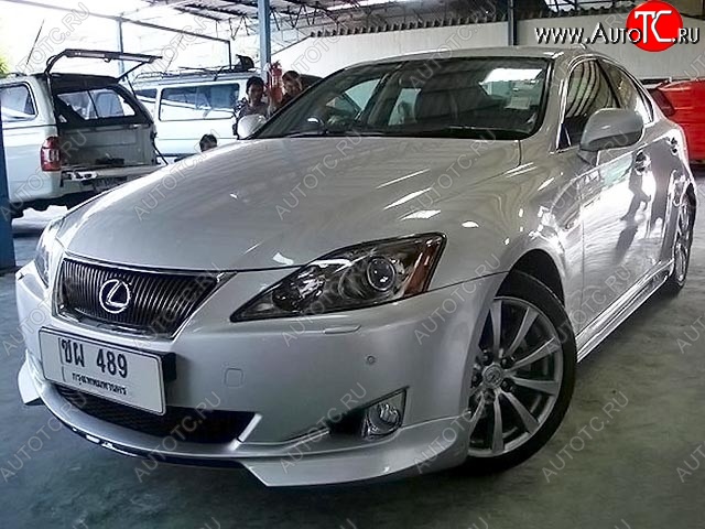 9 299 р. Накладка на передний бампер WALD SPORTS LINE Lexus IS250 XE20 седан дорестайлинг (2005-2013) (Неокрашенная)  с доставкой в г. Кемерово