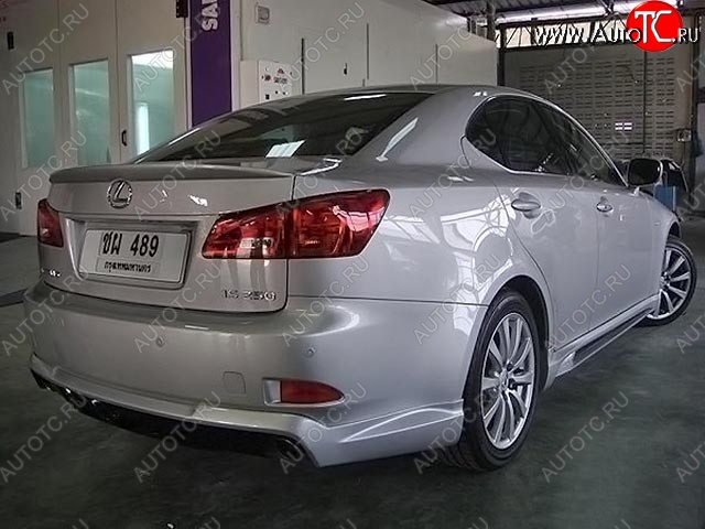 10 599 р. Накладка на задний бампер WALD SPORTS LINE Lexus IS250 XE20 седан дорестайлинг (2005-2013) (Неокрашенная)  с доставкой в г. Кемерово
