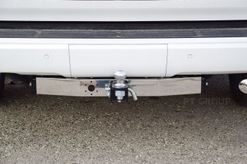 Фаркоп PT GROUP /съемный квадрат/ с НЕРЖ накладкой TOYOTA LC 200 2007-/ LEXUS LX 2016-2021 ) Toyota Land Cruiser  200 (2007-2021) дорестайлинг, 1-ый рестайлинг, 2-ой рестайлинг