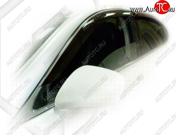 2 079 р. Дефлектора окон CA-Plastiс Lexus LS460 XF40 дорестайлинг (2006-2009) (Classic полупрозрачный, Без хром.молдинга)  с доставкой в г. Кемерово