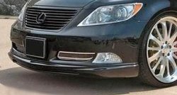7 999 р. Накладка на передний бампер CT Lexus LS460 XF40 дорестайлинг (2006-2009) (Неокрашенная)  с доставкой в г. Кемерово. Увеличить фотографию 2