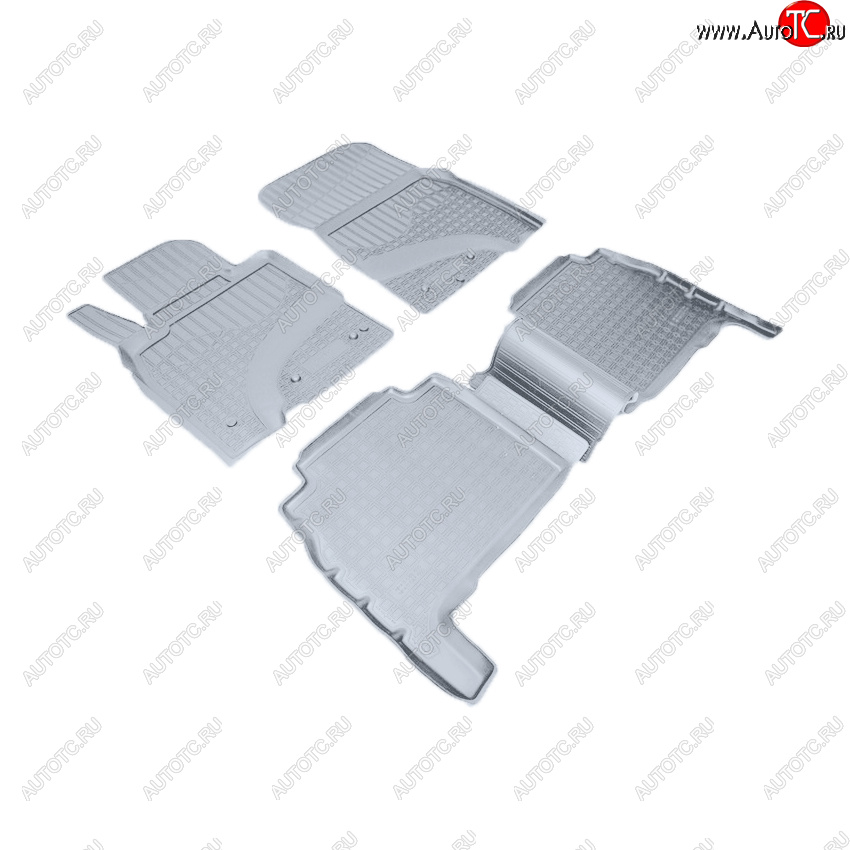 3 799 р. Коврики салона Norplast Unidec  Lexus LX570  J200 (2007-2022) дорестайлинг, 1-ый рестайлинг, 2-ой рестайлинг (Цвет: серый)  с доставкой в г. Кемерово
